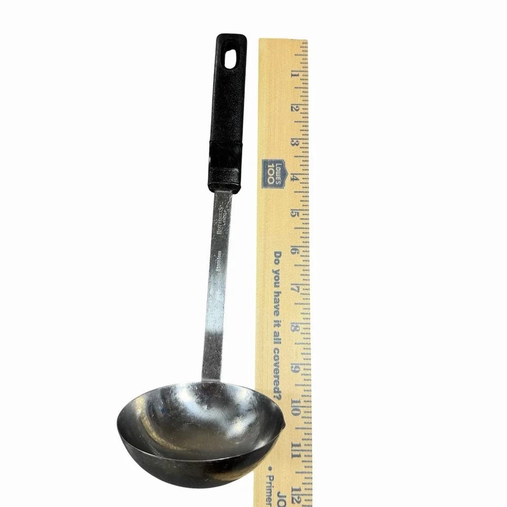 Best Results By EKCO Ladle Stainless Steel Utensil Black Handle Vintage 1994 11